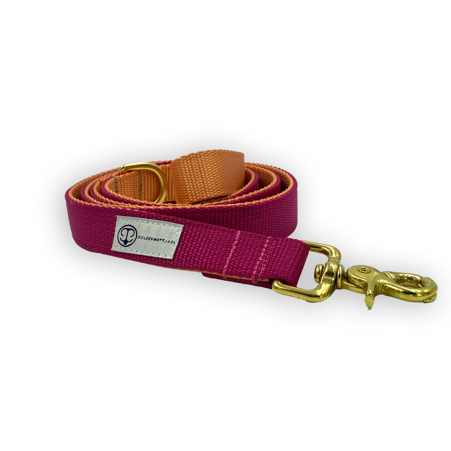 Raspberry and Coral Leash